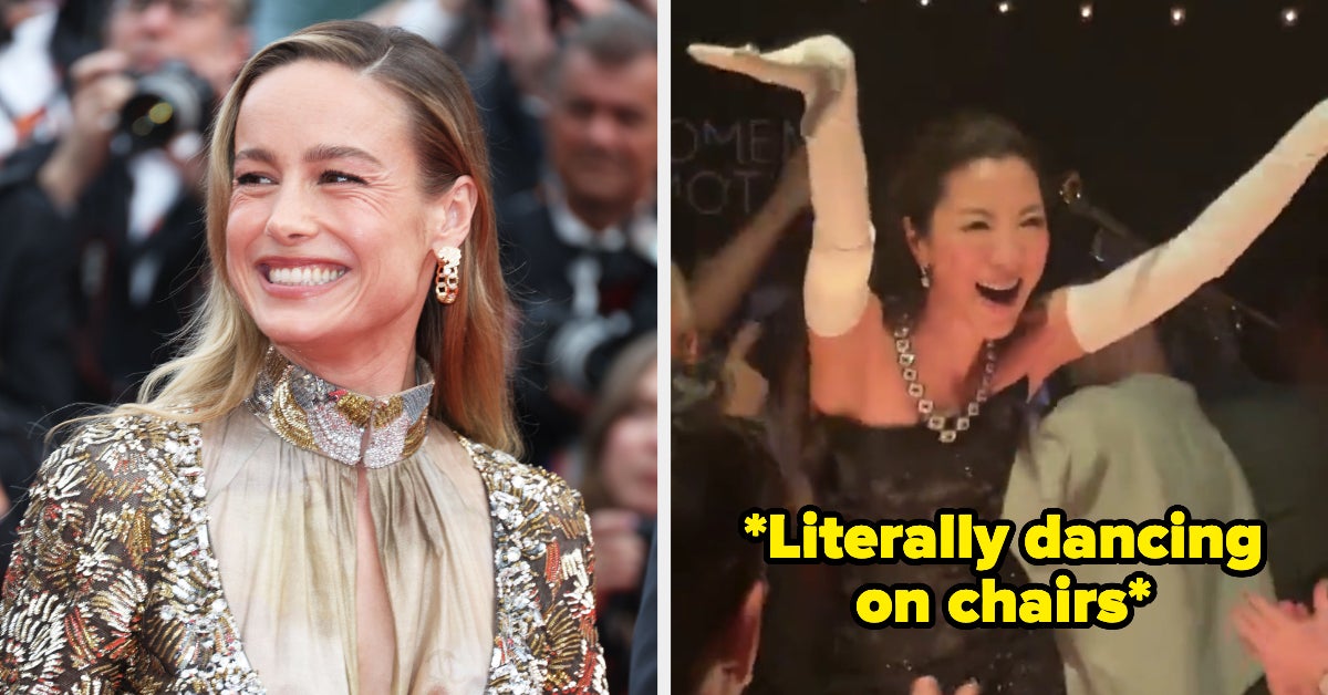 Brie Larson Michelle Yeoh Dancing Together At Cannes