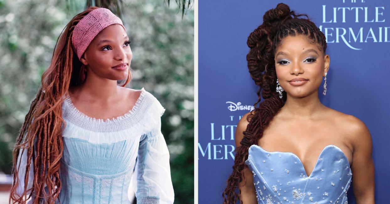 Halle Bailey's Little Mermaid Hair Transformation, Red Locs