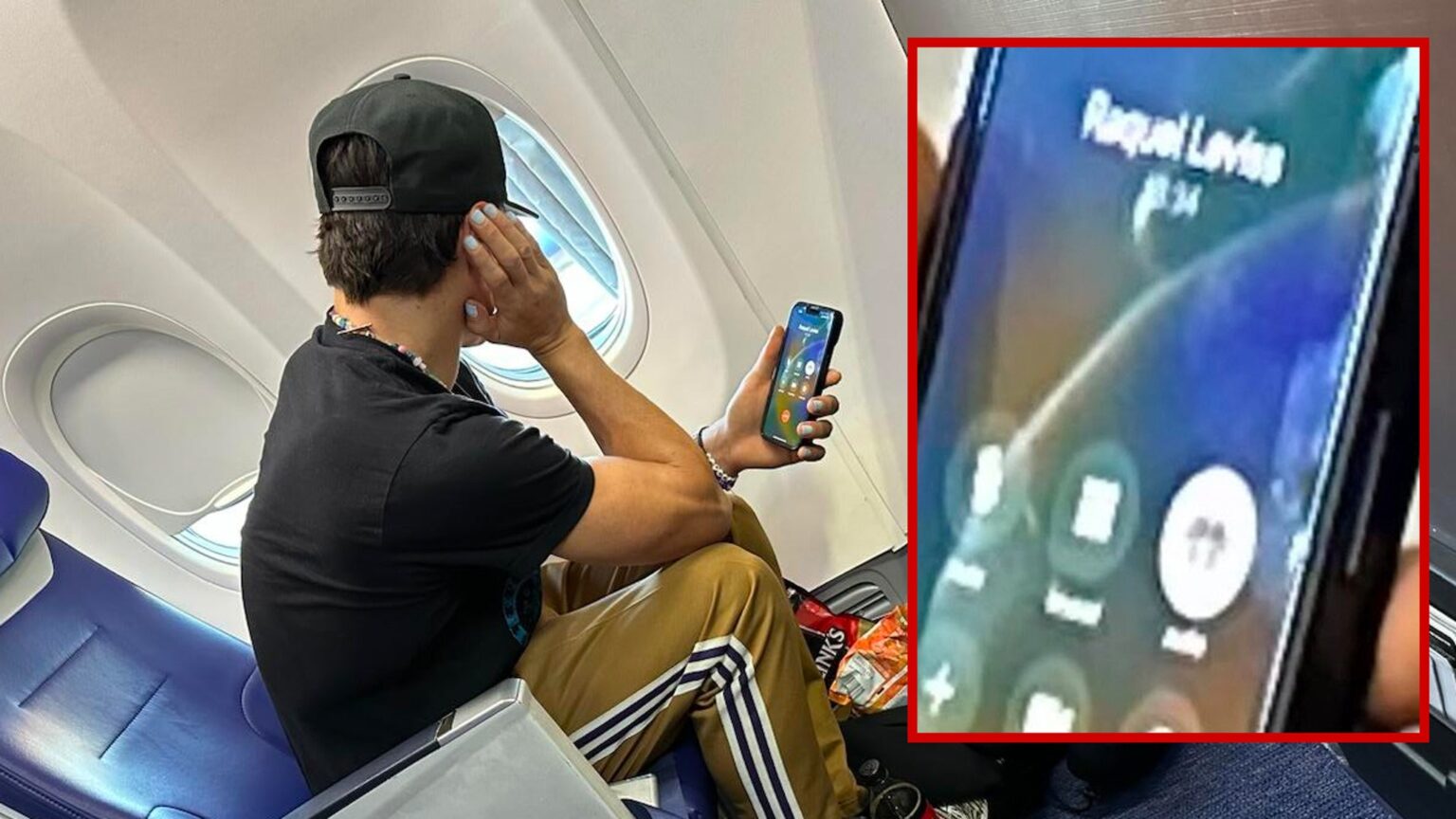 Tom Sandoval On Phone with Raquel Leviss During Flight to Pittsburgh