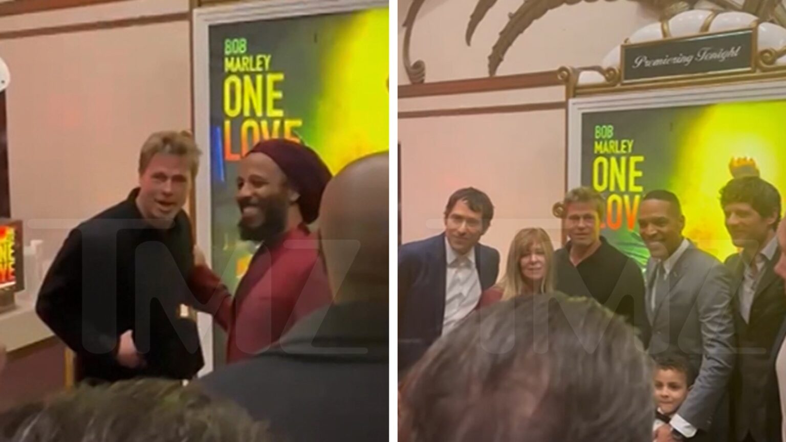 Brad Pitt Attends Bob Marley 'One Love' Movie Premiere in Los Angeles